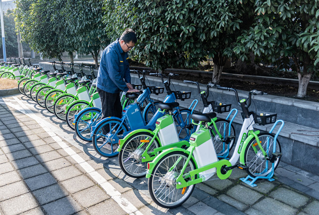 共享助力車騎行迎來“小陽春” 10000輛新型“小綠”助力市民復(fù)工用車